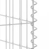 Szeméttároló tartók, vidaXL horganyzott acél gabionfal szemeteskukákhoz 254 x 100 x 110 cm