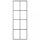 Bejárati ajtók, vidaXL fekete ESG üveg és alumínium tolóajtó 76 x 205 cm