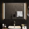 Tükrök, vidaXL LED-es fürdőszobatükör 80x60 cm