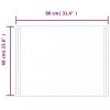 Tükrök, vidaXL LED-es fürdőszobatükör 80x60 cm