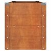 Virágcserepek és kaspók, vidaXL rozsda színű corten acél kerti magaságyás 100 x 40 x 45 cm
