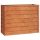 Virágcserepek és kaspók, vidaXL rozsda színű corten acél kerti magaságyás 100 x 40 x 77 cm