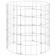 Kerítéspanelek, vidaXL kör alakú horganyzott acél gabion oszlop Ø50 x 50 cm