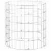 Kerítéspanelek, vidaXL kör alakú horganyzott acél gabion oszlop Ø50 x 50 cm
