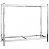 Ipari polcrendszer, vidaXL 2 db ezüstszínű 2 szintes acél gumiabroncstartó 110x40x110 cm
