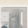 Függönyök és sötétítőfüggönyök, vidaXL 4 db ezüst rozsdamentes acél összekötő lemez