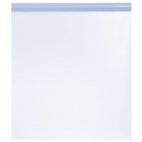 Ablakfóliák, vidaXL matt átlátszó szürke PVC statikus ablakfólia 90 x 500 cm