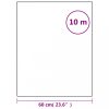 Ablakfóliák, vidaXL matt fehér PVC statikus ablakfólia 60 x 1000 cm