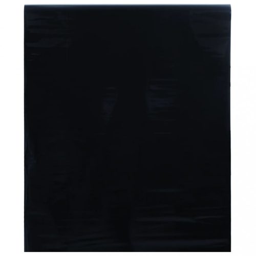 Ablakfóliák, vidaXL matt fekete PVC statikus ablakfólia 60 x 1000 cm