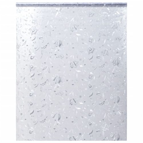 Ablakfóliák, vidaXL matt virágmintás PVC ablakfólia 60 x 500 cm