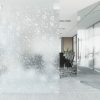 Ablakfóliák, vidaXL matt virágminta PVC ablakfólia 90 x 500 cm