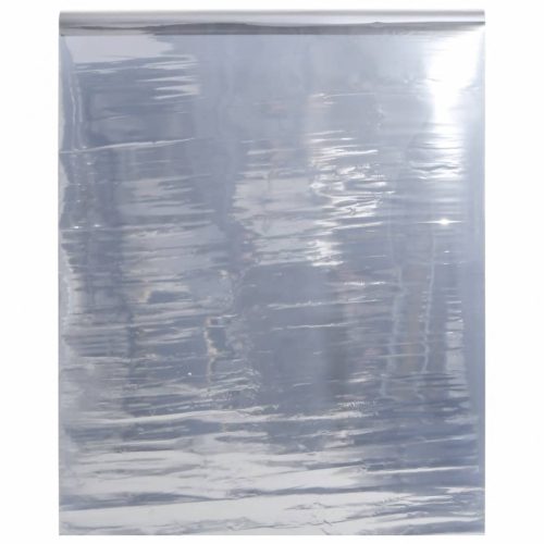 Ablakfóliák, vidaXL ezüst PVC tükröző statikus napsugárzás elleni fólia 90 x1000 cm