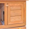 Kisállat-lakhelyek és ketrecek, vidaXL kültéri fa nyúlketrec kisállatok számára 1 ajtóval