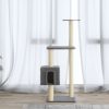 Macskabútor, vidaXL világosszürke macskabútor szizál kaparófákkal 104 cm