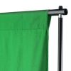 Műtermi hátterek, vidaXL zöld pamut háttér blueboxhoz állvány nélkül 300 x 300 cm