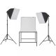 Stúdiófények és reflektorok, vidaXL fotó stúdió szett softbox fényekkel és tárgyfotó