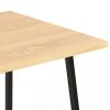 Íróasztalok, vidaXL fekete és tölgyszínű íróasztal polcrendszerrel 102x50x117 cm