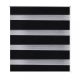 Redőnyök és rolók, Zebra roló 140 x 175 cm Fekete