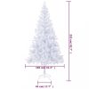 Karácsonyfák, vidaXL 910 ágas műfenyő acél talppal 210 cm