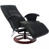 Elektromos masszázsszékek, vidaXL fekete műbőr shiatsu masszázsfotel