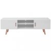 Nappali bútorok, vidaXL magasfényű fehér MDF TV-állvány 150 x 35 x 48,5 cm