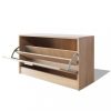 Cipőpolcok és -állványok, vidaXL 80x24x45 cm cipőtároló pad tölgy