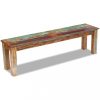 Tároló- és előszobai padok, vidaXL tömör újrahasznosított fa pad 160x35x46 cm