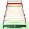 Kiságyak és gyerekágyak, vidaXL piros versenyautó alakú LED-es gyerekágy 90 x 200 cm