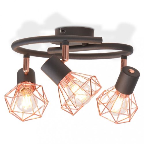 Mennyezeti világítás tartozékai, vidaXL mennyezeti lámpa 3 db 12 W-os LED izzós