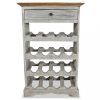 Bortartók, vidaXL tömör mahagóni fa bortartó állvány 55 x 23 x 85 cm