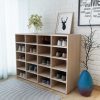 Cipőpolcok és -állványok, vidaXL tölgyszínű szerelt fa cipőpolc 92 x 30 x 67,5 cm