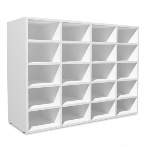 Cipőpolcok és -állványok, vidaXL fehér szerelt fa cipőpolc 92 x 30 x 67,5 cm
