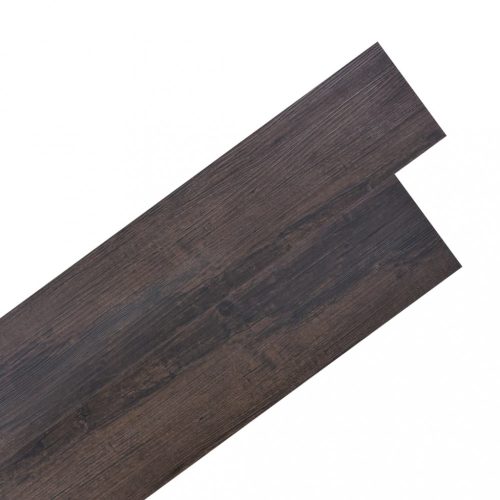 Padlóburkolatok és szőnyegek, vidaXL sötétbarna 2 mm-es öntapadó PVC padlóburkolat 5,02 m²