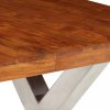 Konyha- és étkezőasztalok, vidaXL tömör fa étkezőasztal paliszander felülettel 180 x 90 x 76