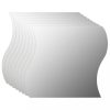 Tükrök, vidaXL 8 db hullám alakú falitükör 20 x 20 cm