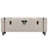 Tároló- és előszobai padok, vidaXL 3 db tömör fa és acél tárolópad 112 x 37 x 45 cm