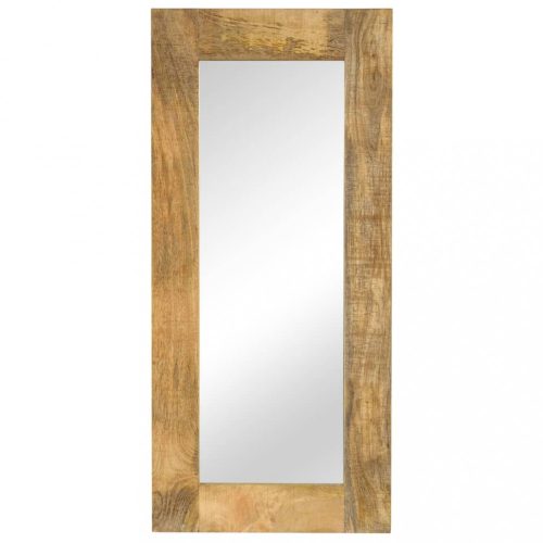 Tükrök, vidaXL tömör mangófa keretű tükör 50 x 110 cm