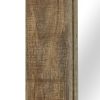 Tükrök, vidaXL tömör mangófa keretű tükör 50 x 110 cm