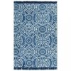 Szőnyegek, vidaXL kék mintás kilim pamutszőnyeg 160 x 230 cm