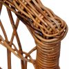Kerti székek, vidaXL barna természetes rattan kültéri szék