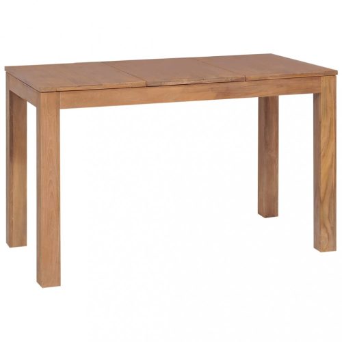 Konyha- és étkezőasztalok, vidaXL természetes felületű tömör tíkfa étkezőasztal 120 x 60