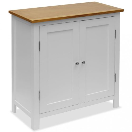 Büfé- és tálalóasztalok, vidaXL tömör tölgyfa konyhaszekrény 70 x 35 x 75 cm