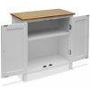 Büfé- és tálalóasztalok, vidaXL tömör tölgyfa konyhaszekrény 70 x 35 x 75 cm