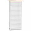 Könyvespolcok, állópolcok, vidaXL 6 szintes tömör tölgyfa könyvespolc 80 x 23 x 180 cm