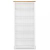 Könyvespolcok, állópolcok, vidaXL 6 szintes tömör tölgyfa könyvespolc 80 x 23 x 180 cm