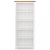 Könyvespolcok, állópolcok, vidaXL 5 szintes tömör tölgyfa könyvespolc 60 x 22,5 x 140 cm