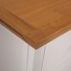 Büfé- és tálalóasztalok, vidaXL tömör tölgyfa tálalószekrény 110 x 33,5 x 70 cm