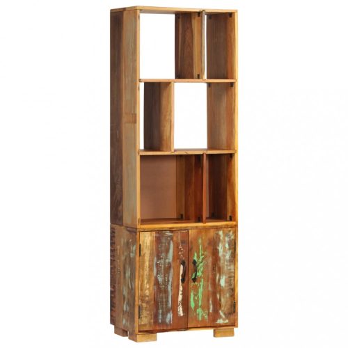 Könyvespolcok, állópolcok, vidaXL tömör újrahasznosított fa könyvespolc 60 x 35 x 180 cm