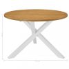 Konyha- és étkezőasztalok, vidaXL fehér MDF étkezőasztal 120 x 75 cm