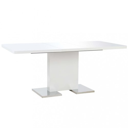Konyha- és étkezőasztalok, vidaXL magasfényű fehér MDF kihúzható étkezőasztal 180 x 90 x